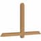 Ekena Millwork Eugene Smooth Timber Gable Bracket, Western Red Cedar, 60"W x 35"H x 3 1/2"D x 3 1/2"F, 14/12 Pitch GBW060X35X0404EUG00SWR - alternate 5